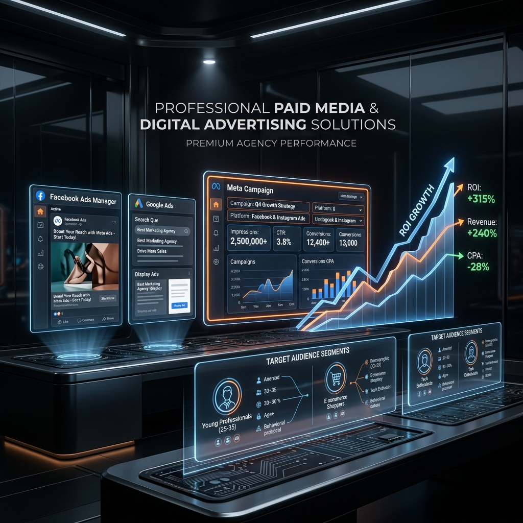 Paid Media Advertising Services by Quavento Technologies