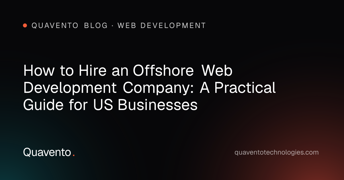 Cover graphic: how to hire an offshore web development company