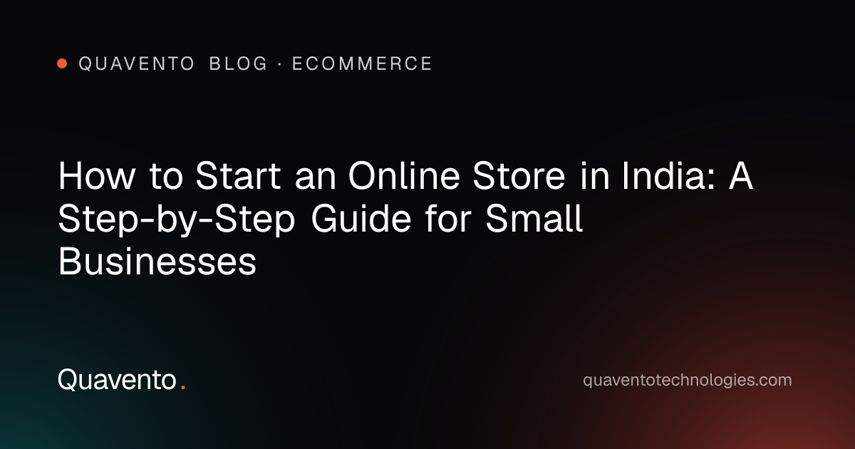 Cover graphic: how to start an online store in India