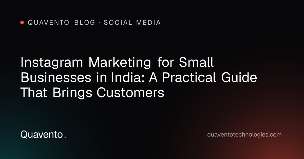 Cover graphic: Instagram marketing for small businesses in India