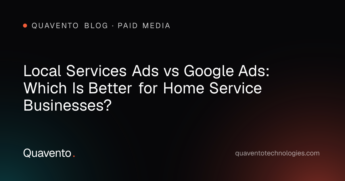 Cover graphic: Local Services Ads vs Google Ads for home service businesses