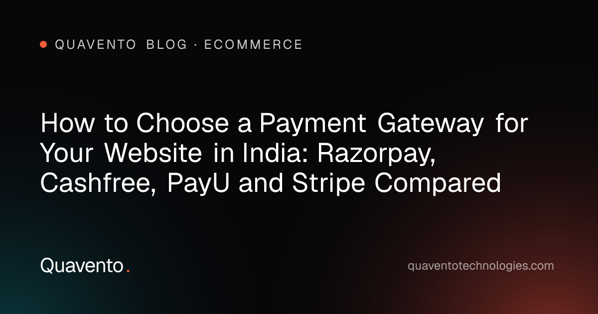 Cover graphic: choosing a payment gateway for a website in India