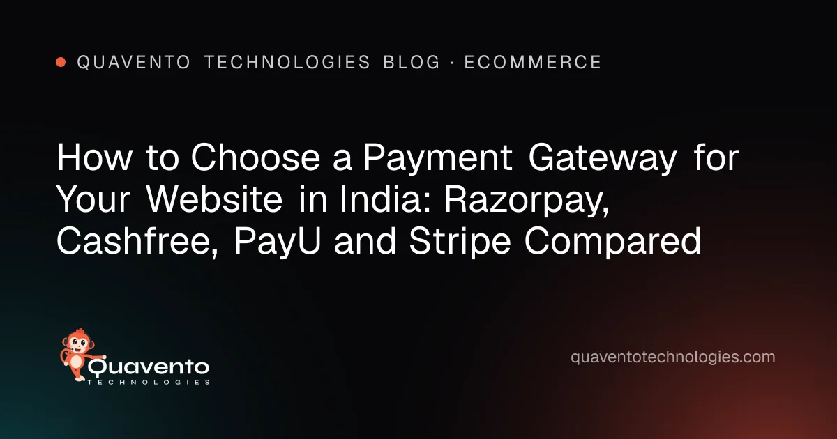 Cover graphic: choosing a payment gateway for a website in India