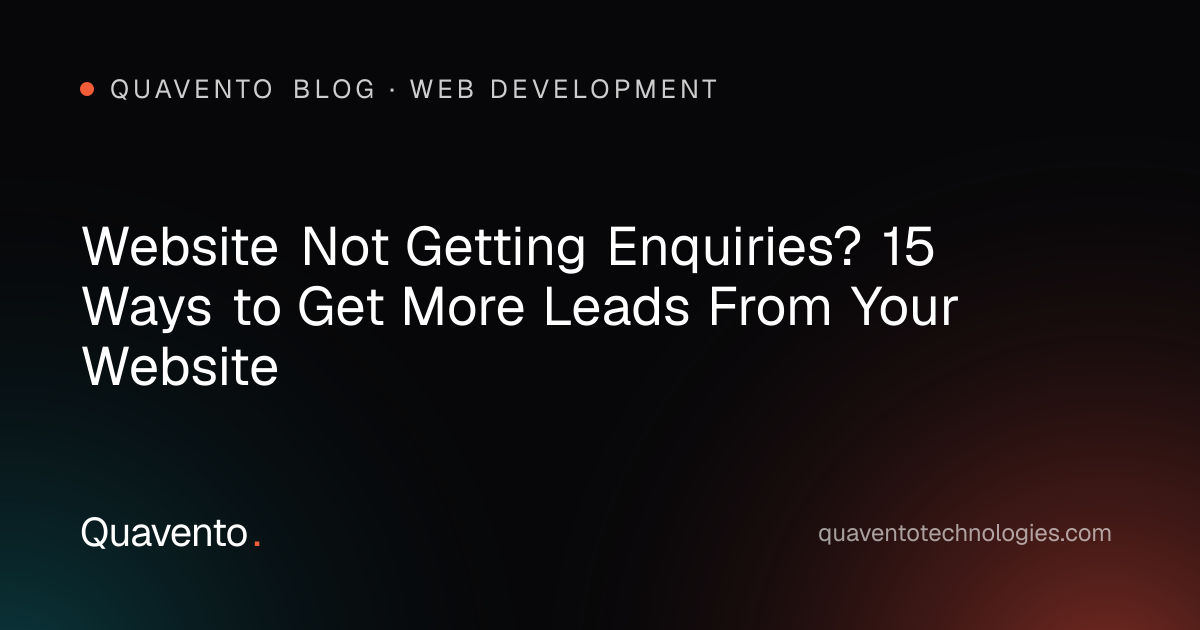 Cover graphic: how to get more enquiries from your website